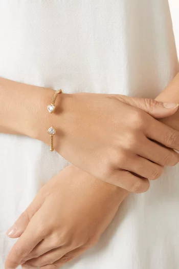 Duality Amore Bracelet in Gold-plated Metal