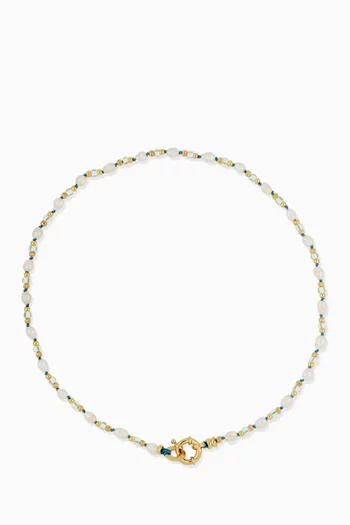 Axel Pearl Necklace in Gold-plated Metal