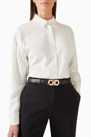 Reversible Belt in Leather