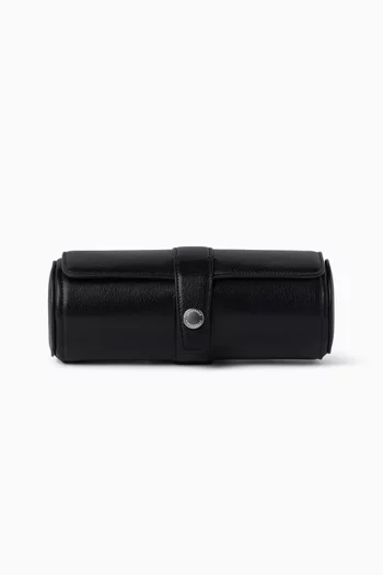 Roll-up Watch Case in Leather