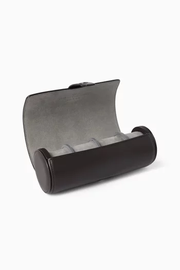 Roll-up Watch Case in Leather
