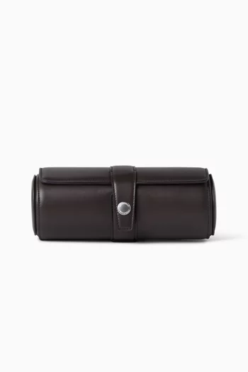 Roll-up Watch Case in Leather