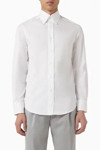 Slim Fit Shirt in Cotton Twill