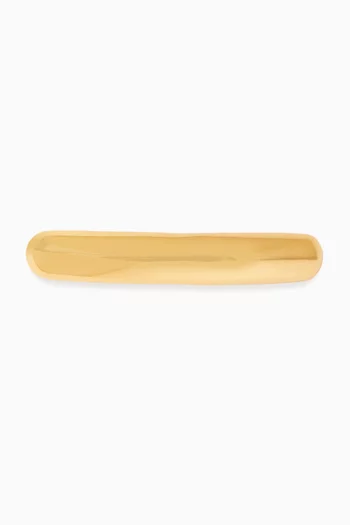 The Molly Hair Clip in 18kt Gold-plated Brass