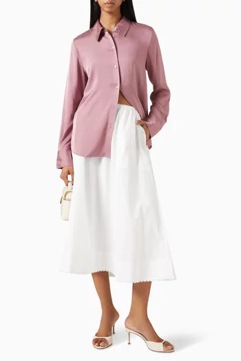Slim-fit Shirt in Silk-blend