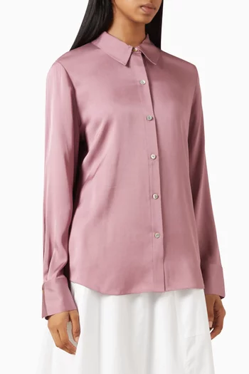 Slim-fit Shirt in Silk-blend