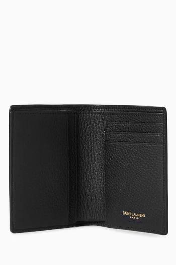Tiny Cassandre Credit Card Wallet in Leather