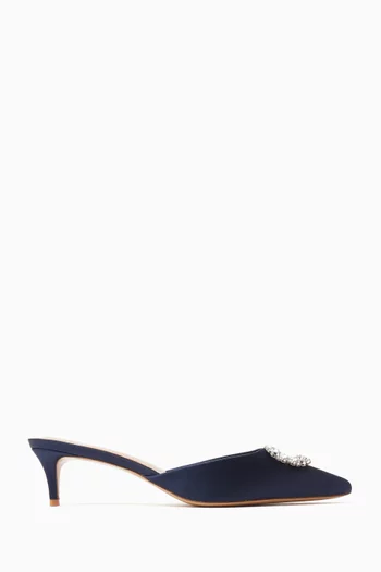 Lily 50 Mules in Satin