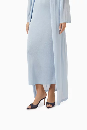 Ariana 90 Mule Sandals in Mesh & Satin