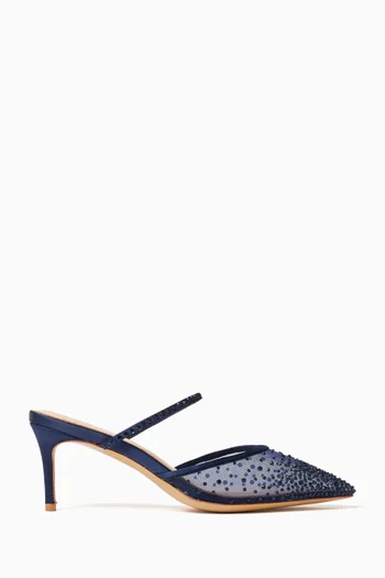 Sasha 70 Mules in Mesh