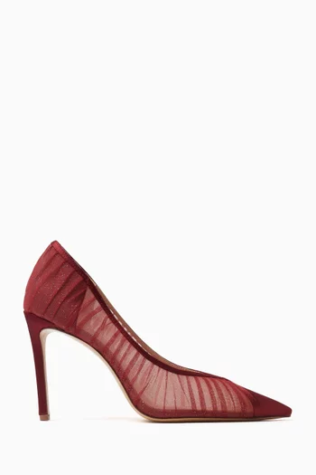 Suzie 100 Pumps in Tulle & Satin