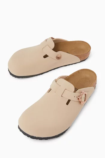 Boston Flower Buckle Clogs in Birko-Flor®