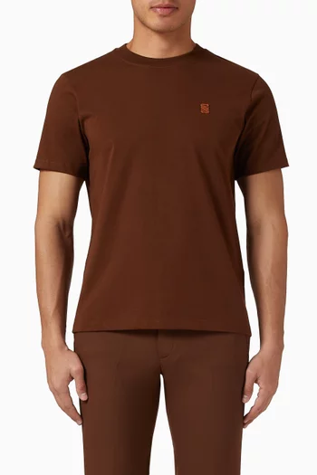 Logo Patch T-shirt in Cotton