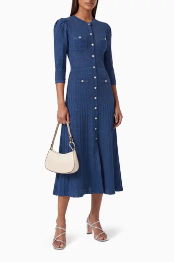 Ramia Midi Dress in Lurex-blend Knit