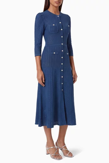 Ramia Midi Dress in Lurex-blend Knit