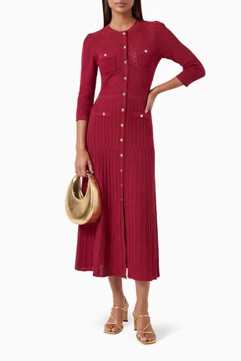 Ramia Midi Dress in Lurex-blend Knit