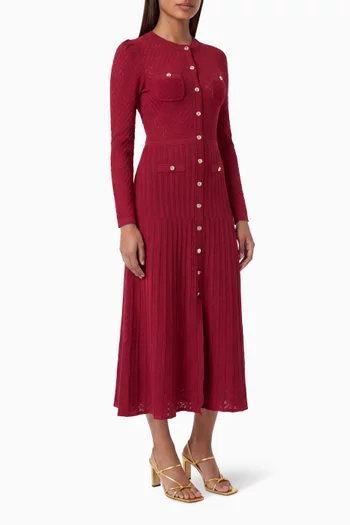 Ramia Midi Dress in Lurex-blend Knit