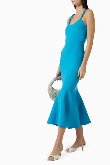 Tess Flared Midi Dress in Knit