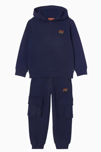 Tracksuit Set in Cotton-fleece