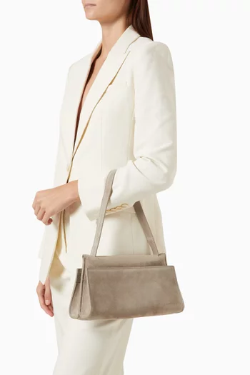 Long Papillon Bag in Suede