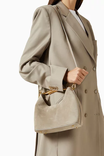 Small Boomerang Bag in Suede