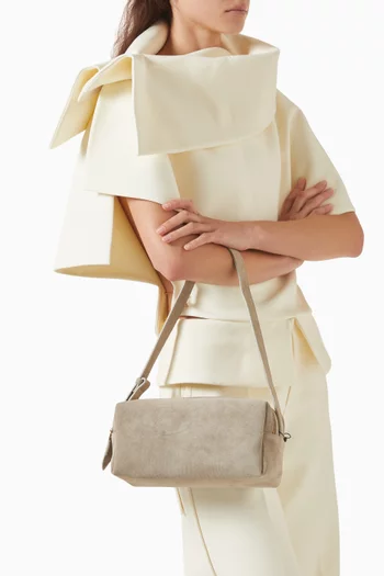 Small Trousse Shoulder Bag in Suede