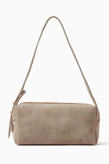 Small Trousse Shoulder Bag in Suede