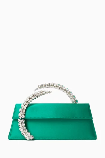 Karma Spiral Clutch in Satin