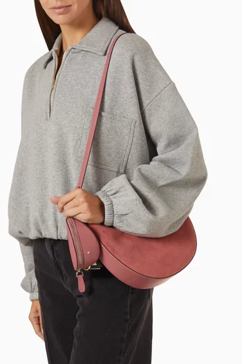 Duo Crossbody Bag in Suede