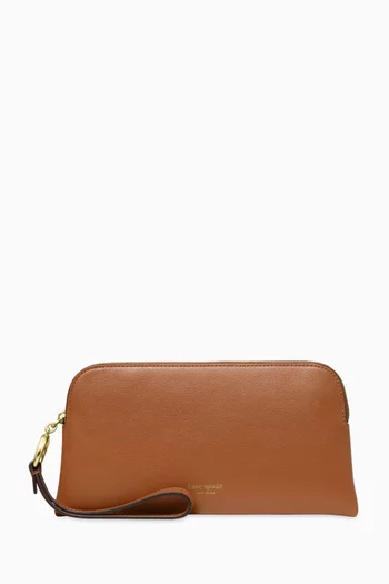 Zip Pouch in Leather