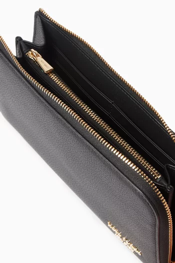 Devin Zip-around Continental Wallet in Leather