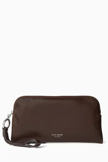 Halo Wristlet in Glazed Leather