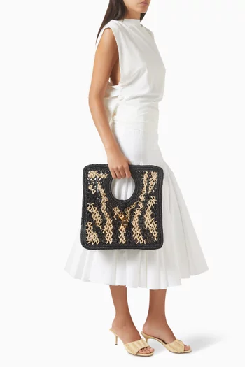 The Spiaggia Small Bag in Raffia