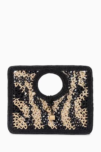 The Spiaggia Small Bag in Raffia