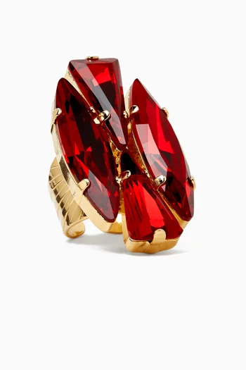 Hera Cluster Ring in Gold-plated Brass