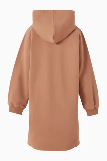 Velvet Logo Hoodie Dress