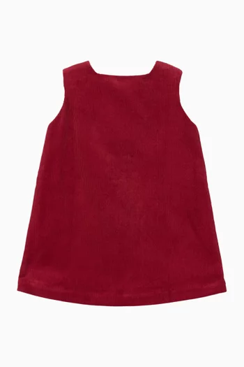 Jacquine A-line Dress in Corduroy