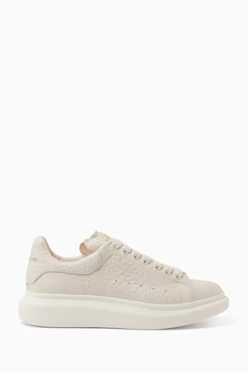 Oversized Sneakers in Grainy Leather