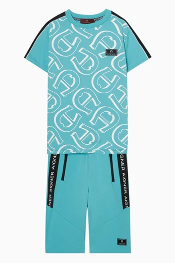 Logo Bermuda Shorts in Cotton