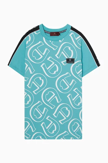 Logo Print T-shirt in Cotton
