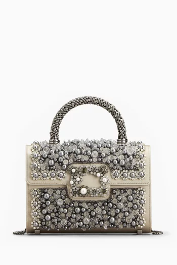 Mini Jewel Efflorescence Bag in Satin