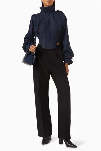 Solange Corset Jacket in Denim