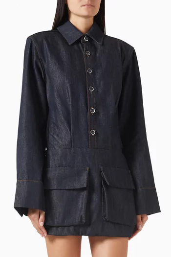 Laure Cargo Shirt Mini Dress