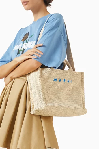 Small Tote Bag in Raffia