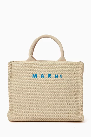 Small Tote Bag in Raffia