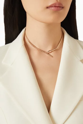 Serpenti Viper Necklace in 18kt Rose Gold