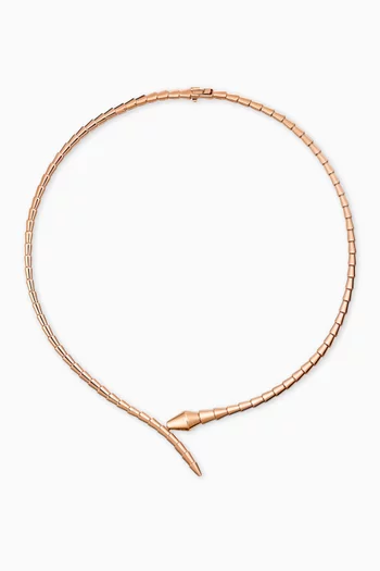 Serpenti Viper Necklace in 18kt Rose Gold