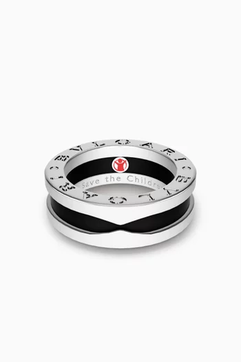 Save the Children Ring in Sterling Silver & Ceramic