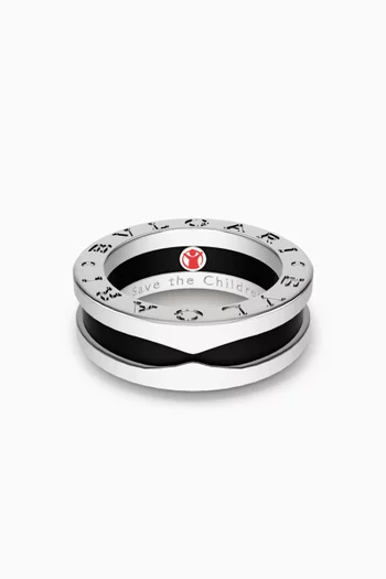 Save the Children Ring in Sterling Silver & Ceramic