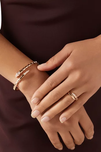Serpenti Viper Ring in 18kt Rose Gold